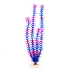 Purple Aquatic Plants Fishbowl Aquarium Landscape Plastic Decoration 5PCS