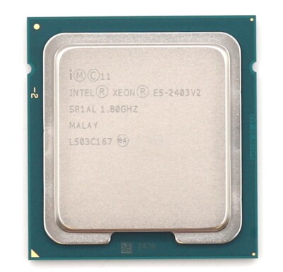 Intel Xeon E5-2403 V2 1.80GHz Quad-Core 10MB LGA 1356 Processor P/N:SR1AL Tested