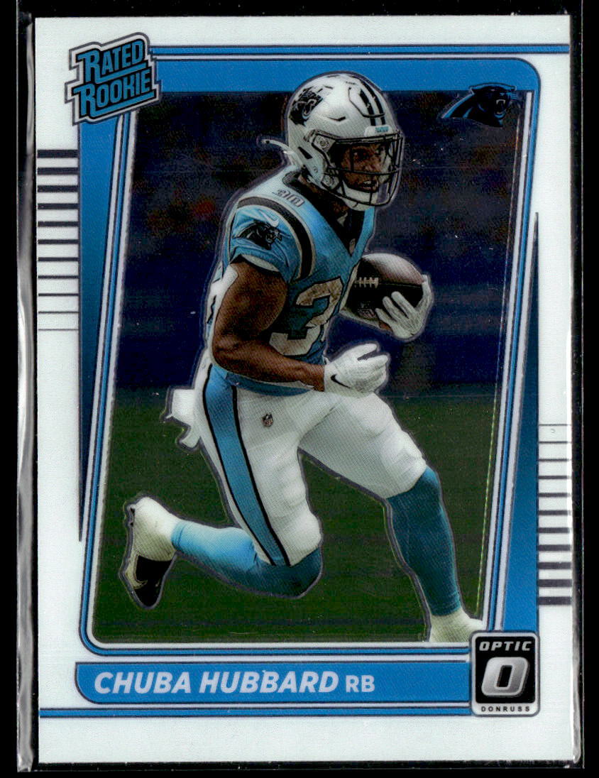 2021 Donruss Optic Chuba Hubbard #225 RC RC Carolina Panthers