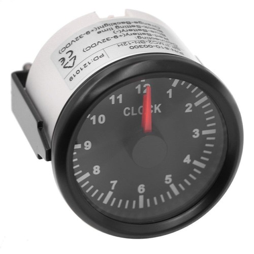 52mm Car Gauge Clock Meter Luminous Interior Watch Auto Dashboard Clocks Boat - Picture 11 of 12
