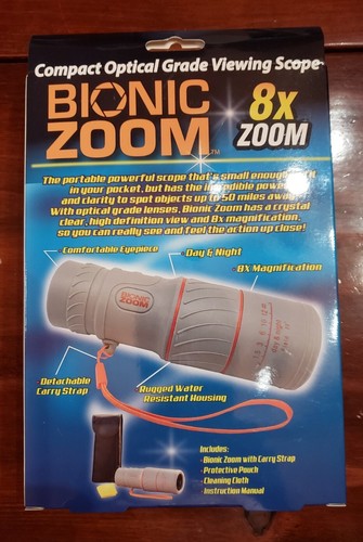 Bionic Zoom - Compact Optical Grade Viewing Scope, 8x Zoom - As Seen on TV - Picture 2 of 2
