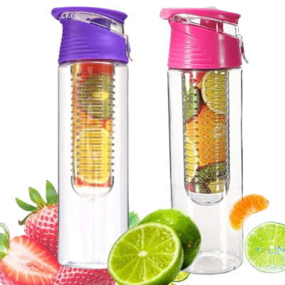 800ML Frucht Fuzer Infusing Infuser Wasserflasche Tragbar Sport Gesundheit Saft