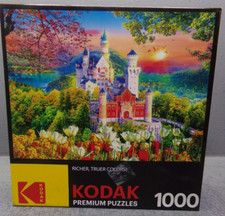 KODAK PREMIUM 1000 PIECE JIGSAW PUZZLE- FAMOUS NEUSCHWANSTEIN MEDIEVAL CASTLE