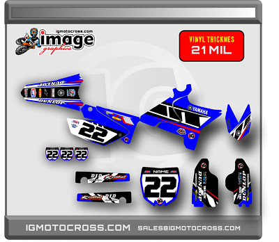 YZ125/250 SE BLUE SEMI CUSTOM UFO RESTYLE KIT GRAPHICS KIT