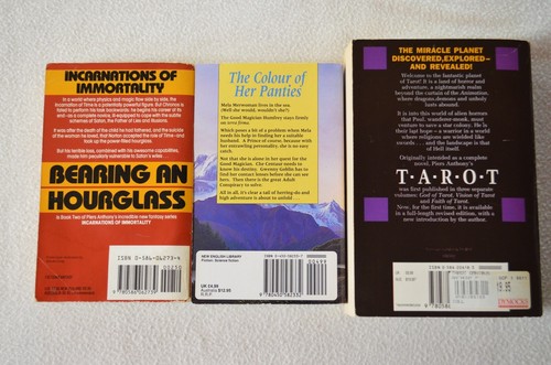 3x Vintage Piers Anthony Novels Bearing An Hourglass, T.A.R.O.T & The Colour... - Picture 2 of 11