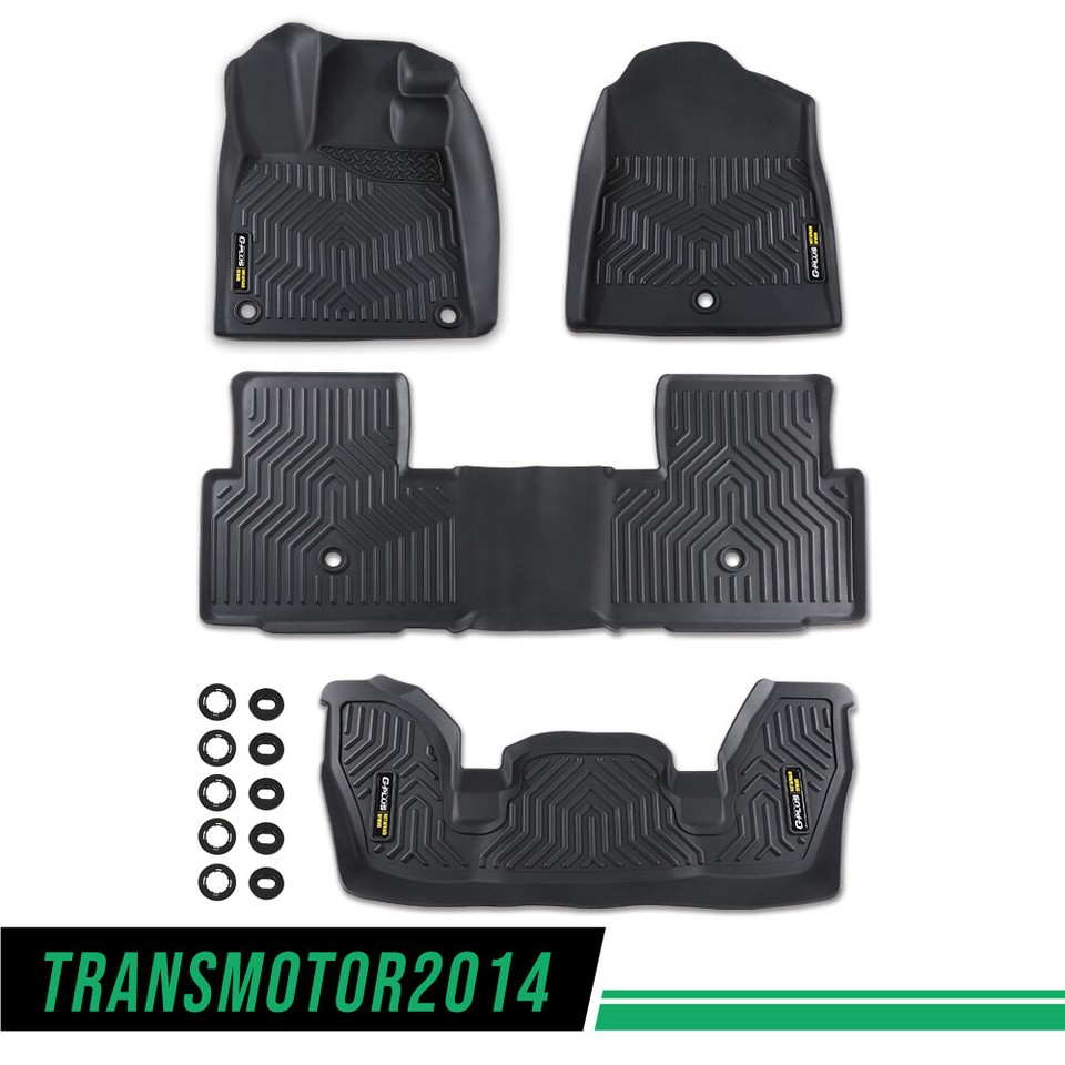 Fit For 20232024 Honda Pilot Floor Mats Set Tpe All Weather 3 Row