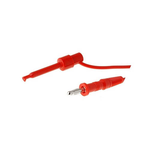 R8-36-RED Messleitung 60VDC 10A 4mm Bananenstecker gerade-Greifhaken SCI - 第 1/1 張圖片