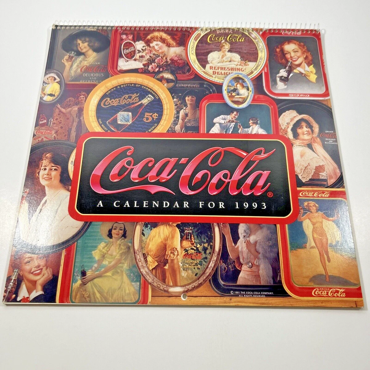 Coca-Cola コカ・コーラ ヴィンテージカレンダー 額装品 3枚セット Coca-Cola コカ・コーラ ヴィンテージカレンダー 額装品 3枚セット