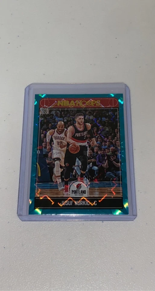 2017-18 Panini NBA Hoops Jusuf Nurkic Teal Explosion #228 - Image 3 of 4