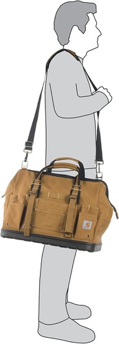 Water-Repellent 18-Inch Tool Bag with 28 Pockets & Heavyweight Construction - Picture 7 of 8