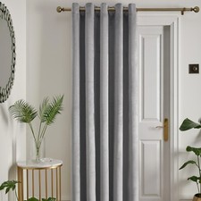 Image of Eyelet Single Door Curtain Montrose Velvet Black Out By Laurence Llewelyn-Bowen