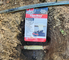 FiberWeld 2  Pipe Repair Cast 2x60" High Strength Adhesive Fiberglass Wrap White