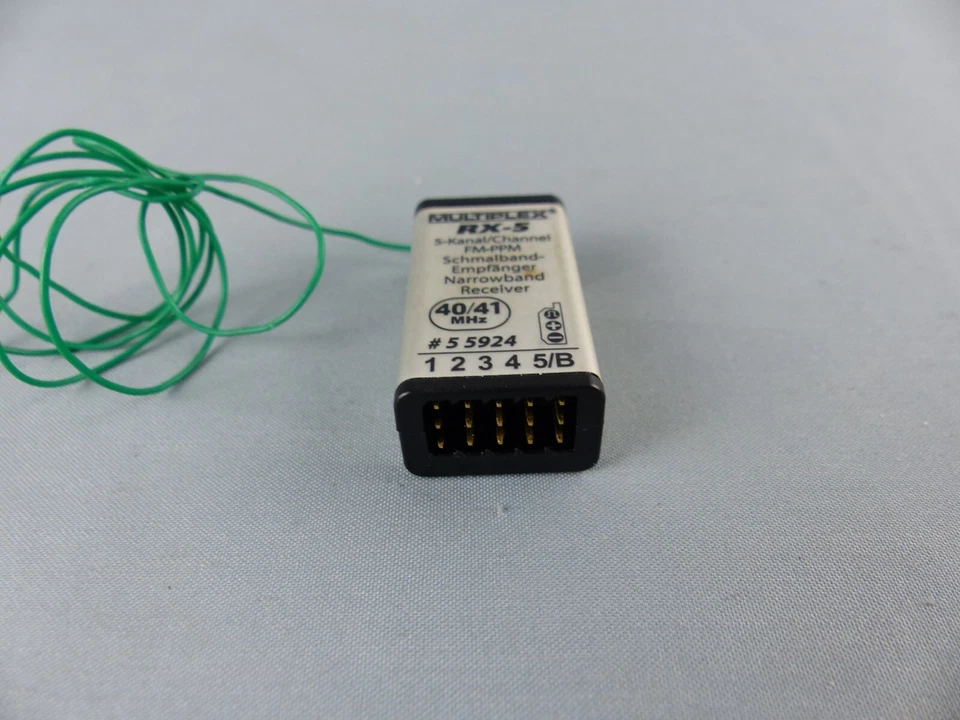MULTIPLEX récepteur RX-5 , 40/41 MHZ réf 55924 ,testé OK modélisme RC - Photo 2/2