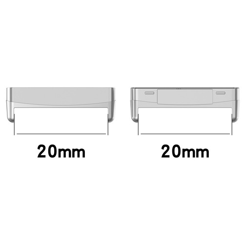 2 pièces connecteur adaptateur bracelet de montre en métal pour Fitbit Versa 4 3 Sense/Sense 2 - Photo 8 sur 12