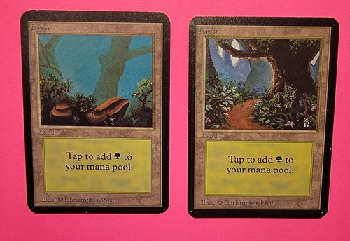 MTG Alpha Total 9 Island X1 Forest X2 Swamp X2 Plains X2 Mountain X2 Magic Cards - Picture 9 of 24