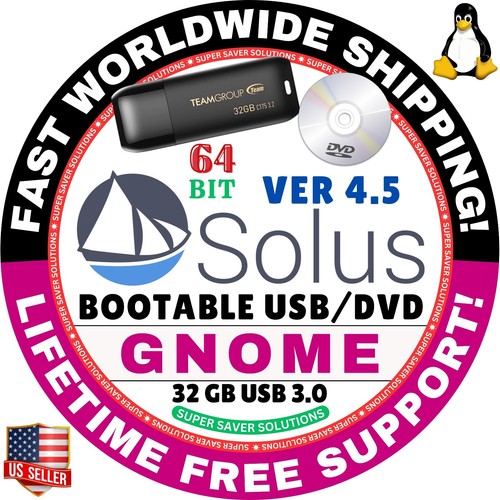 SOLUS LINUX OS LIVE/FULL 64 BIT USB/DVD BUDGIE, GNOME, PLASMA, XFCE para MAC/PC - Imagen 13 de 27