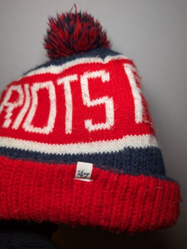 New England Patriots 47 Brand Calgary Cuff Knit Hat - Picture 2 of 4