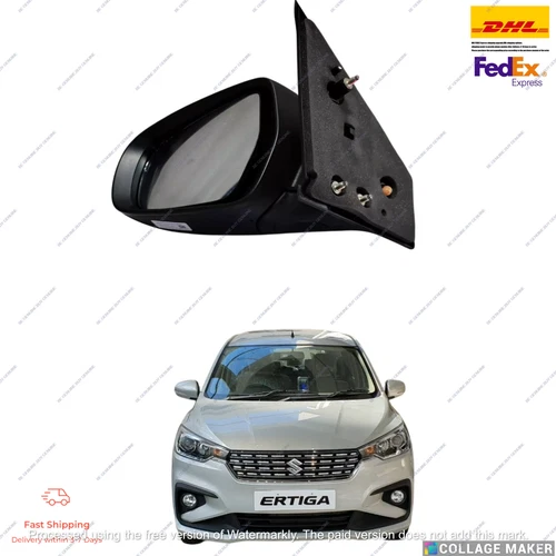 84702M72R00-5PK Lh Side View Mirror For Suzuki Ertiga 2018-2023 Model Oem Genuin