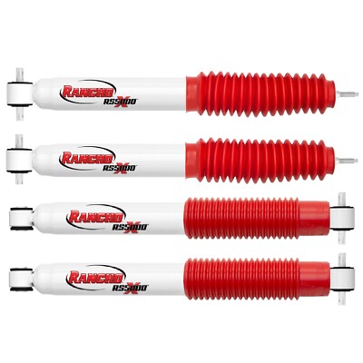 Rancho Front & Rear RS5000X Gas Shocks for C1500 C2500 Yukon Tahoe w/ 4'' Lift