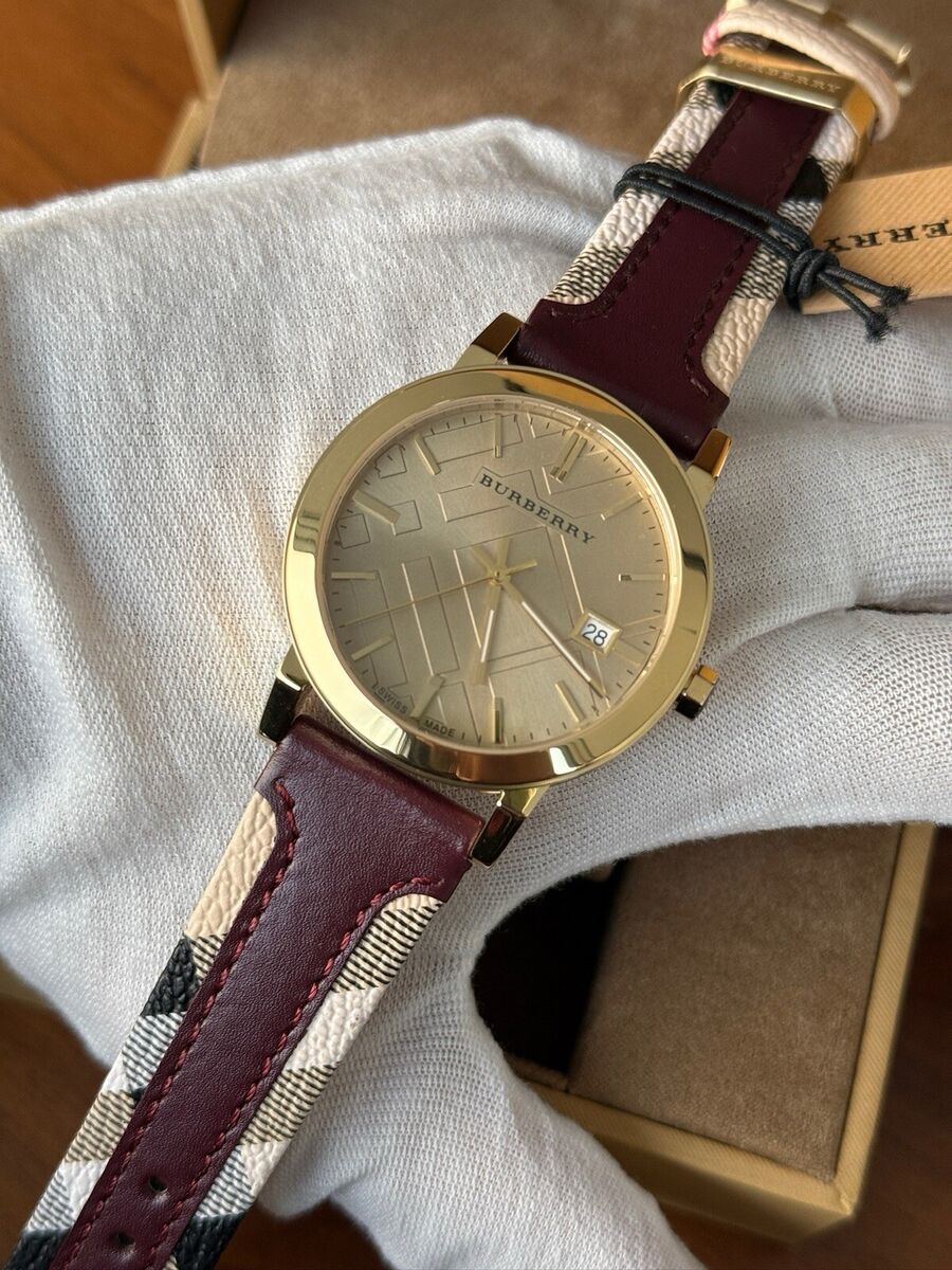 Burberry Ladies Watch The City Check Gold BU9017 | eBay Burberry Ladies Watch The City Check Gold BU9017 | eBay