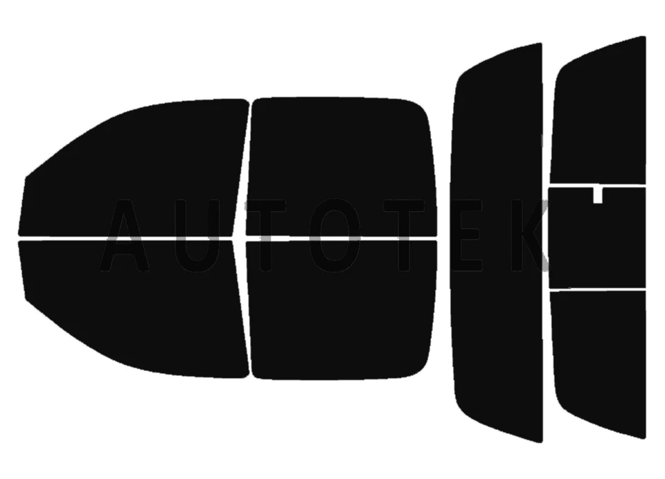 Película de ventana precortada en todos los lados cualquier tono % para Dodge Dakota Crew 2005-2012 Foto 2 de 4
