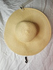 Summer Ladies Sun Beach Straw Hat Floppy Foldable Wide Brim Womens Gardening