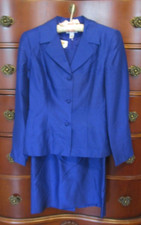 TALBOTS 2 PC Suit Set Dress Blazer Jacket size: 4 Lined SILK