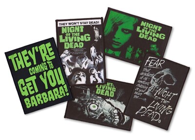 Night of the Living Dead Sew-on Patch Classic Horror Zombie Halloween B-Movie