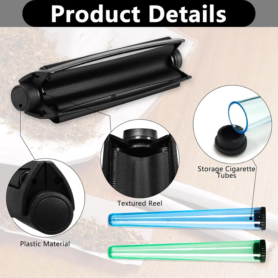 Effortless Joint & Cigarette Rolling Machine with Storage Tubes (110mm) - Bild 3 von 4