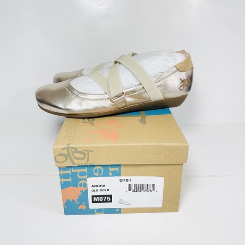 OTBT Anora Shoes Womens 7.5M Gold Mary Jane Metallic Flat Shoes New - Picture 10 of 11
