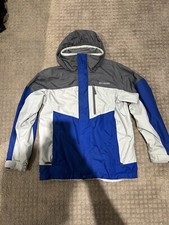 Columbia Wind Rain Jacket Kids Youth Size 14-16 Blue Full Zip hooded