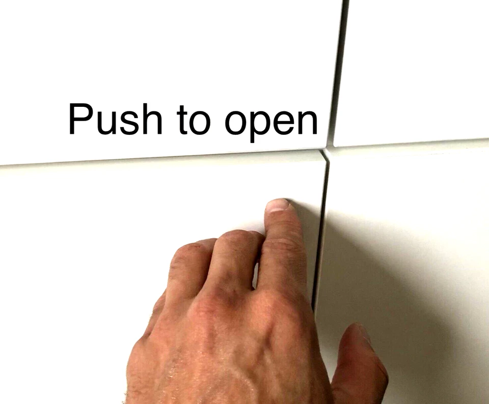 3er-Set Drucktüröffner (Türdämpfer) für Schranktüren und Schubladen - Push2open - Bild 3 von 4