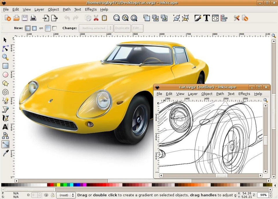 Inkscape Pro Illustrator Vector Graphic Design Software for Windows & Mac on CD - Image 2 of 4