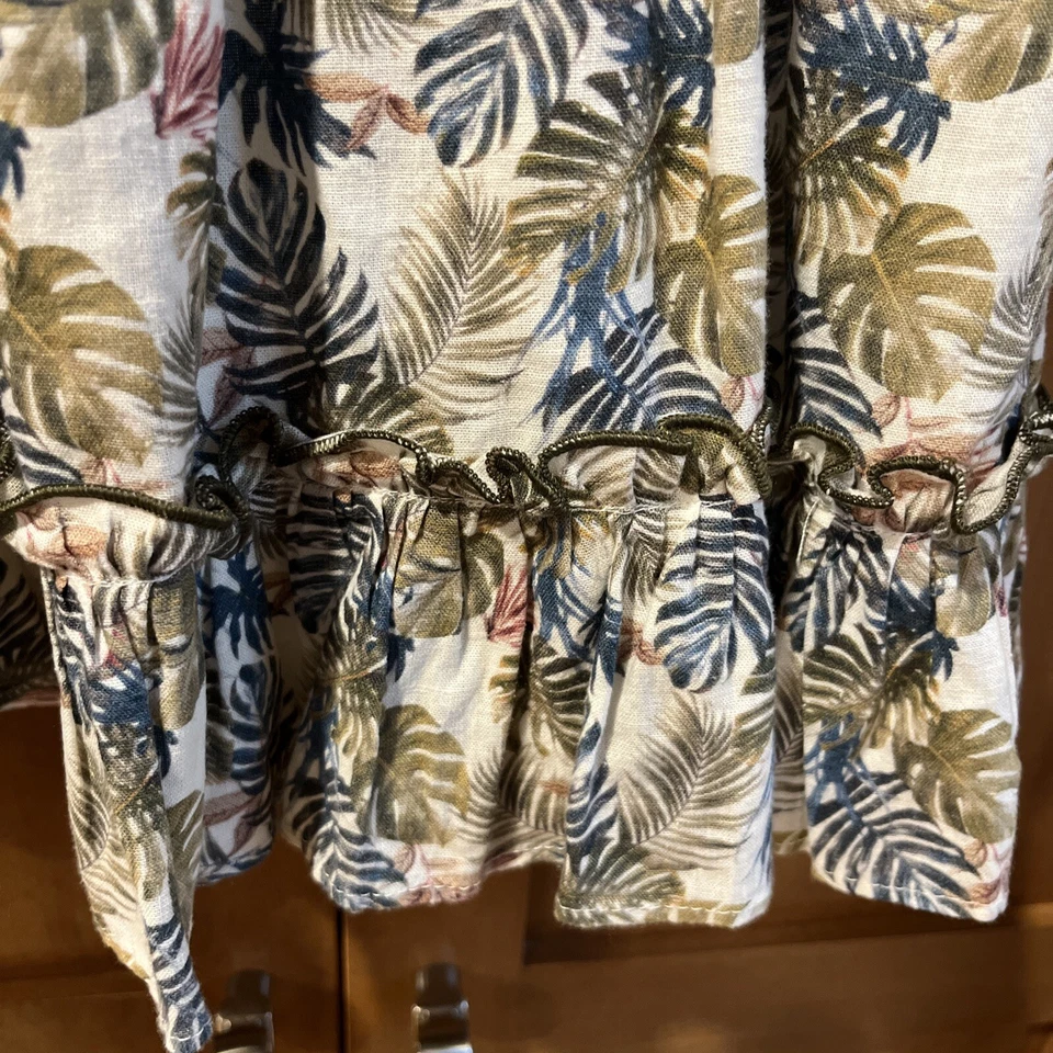 Vestido La Coqueta de lino con estampado de palmas para niño pequeño talla 5 Foto 4 de 4