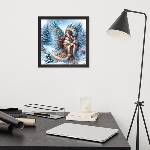 Native American Winter Fairy Art Print, Canvas, Framed Print, Fairy Wall Art - Picture 59 of 126