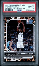 2024 PANINI INSTANT NBA SUMMER LEAGUE JAGUAR #2 STEPHON CASTLE 9/10 PSA 10
