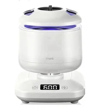 Vcyems Retainer Cleaner White Ultrasonic Mouthguard, Jewelry Invisalign Cleaner