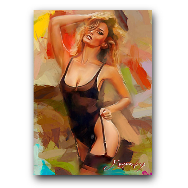 Bar Refaeli #4 Art Card Limited 41/50 Edward Vela Signed (Celebrities Women)
