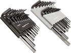 36-Piece Hex Key Allen Wrench Set with Ball End - Sae/Metric Sizes and 2 Storage