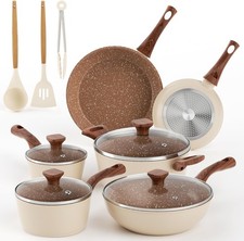  Pots and Pans Set Nonstick, 13 Piece Kitchen Nonstick Cookware Sets with Bakeli