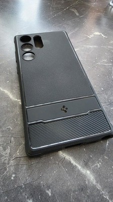 Spigen Rugged Armor Schutzhülle für Samsung Galaxy S23 Ultra - Matte Black