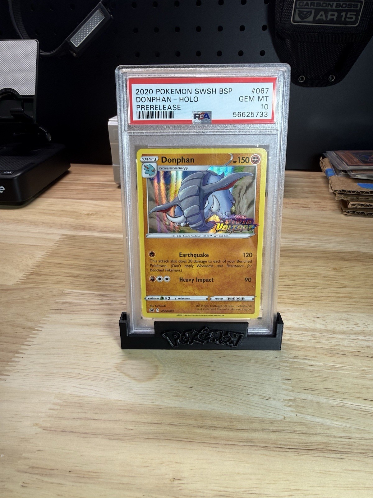 Pokémon TCG Donphan SWSH067 SWSH Promo Prerelease Holo PSA 10 English