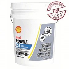 ROTELLA Engine Oil: Conventional, 5 gal Size, Pail, 15W-40, T4 Ship From US