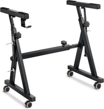 Keyboard Stand, Z-Style Heavy-Duty Piano Stand, Adjustable and Portable Piano Ke
