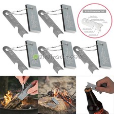 1/2/5x Magnesium Block Flint Fire Starter Multi-tools Emergency Survival Camping