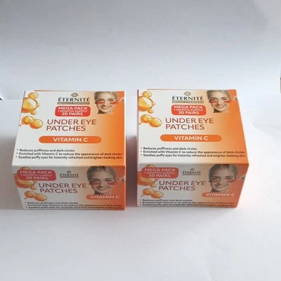 2 X Eternite Under Eye Patchs Vitamin C. Mega Pack. 30 Pairs x 2