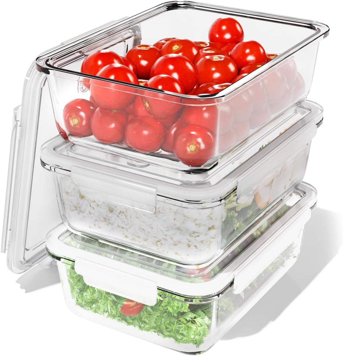 Set 3 Contenitori Vetro Meal Prep - Conservazione Alimenti Professionale