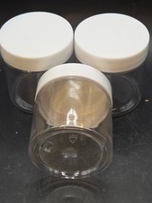  9 4 oz plastic containers for storeage with screw on lids
