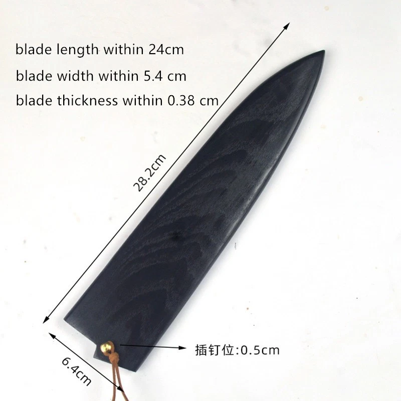 9 in Japanese Chef's Knife Sheath Gyuto Knife Wood Saya Blade Guard Protect Case
Opens in a new wind
