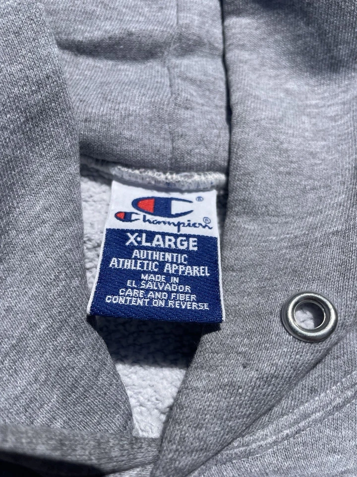 Sudadera con capucha vintage 1996 Pittsburgh Steelers gris campeón talla XL BUEN ESTADO Foto 2 de 4